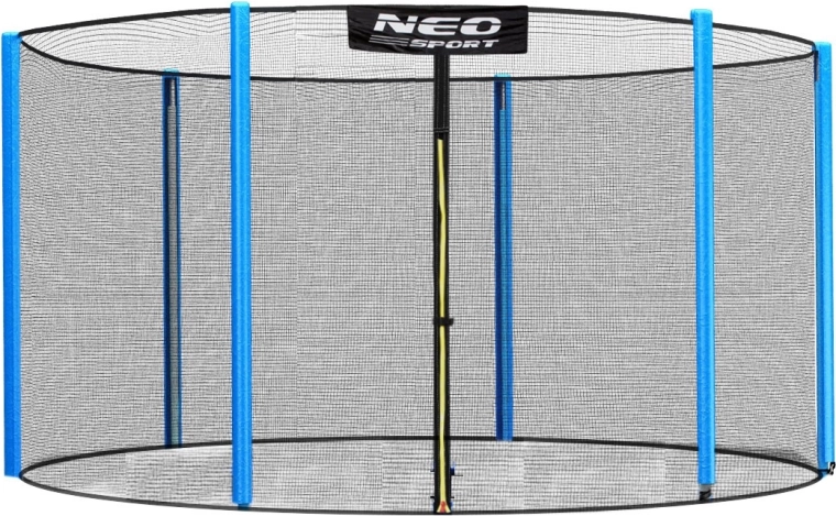 Neo-Sport externe veiligheidsnet voor trampoline 244–252 cm (8 ft) voor 6 palen