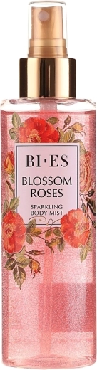 Lichaamsspray met glitters BI-ES Blossom Roses 200 ml