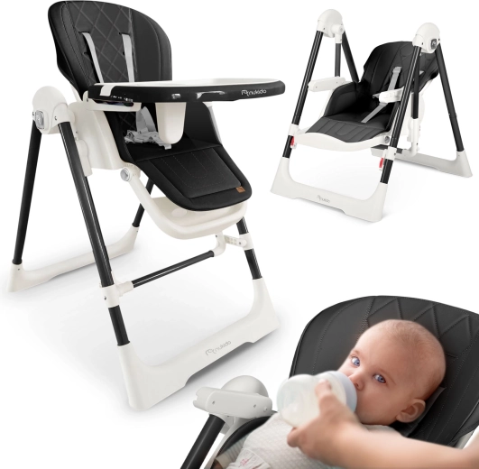 Nukido Elite zwarte 3-in-1 kinderstoel