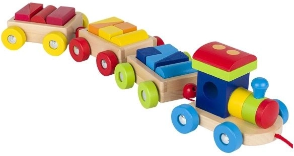 Houten trein voor kinderen Orlando Goki