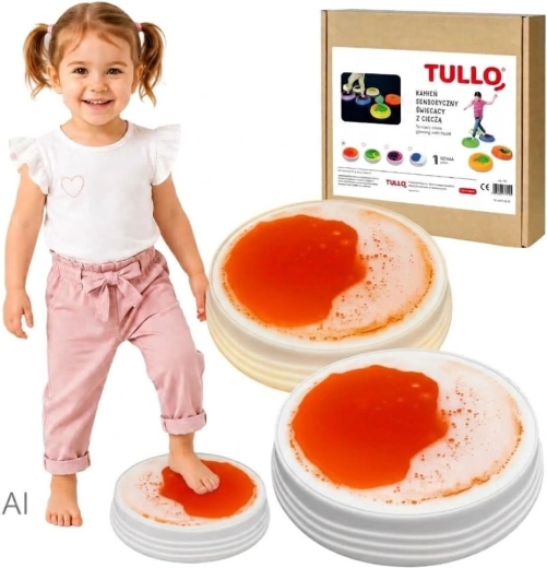 Tullo lichtgevende sensorische vloeistofsteen geel