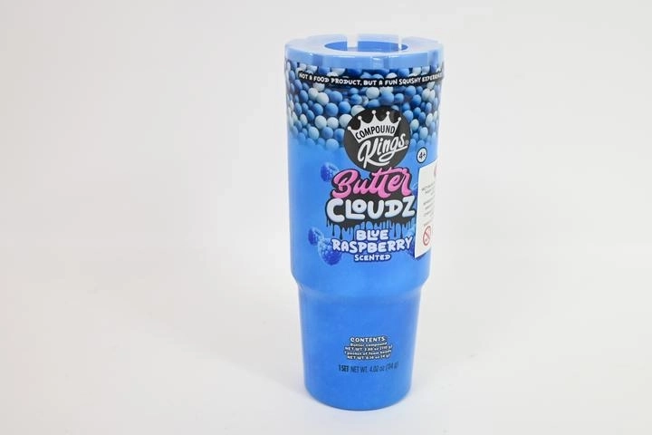 Wecool Butter Cloudz geurige klei met schuimballetjes blauwe framboos