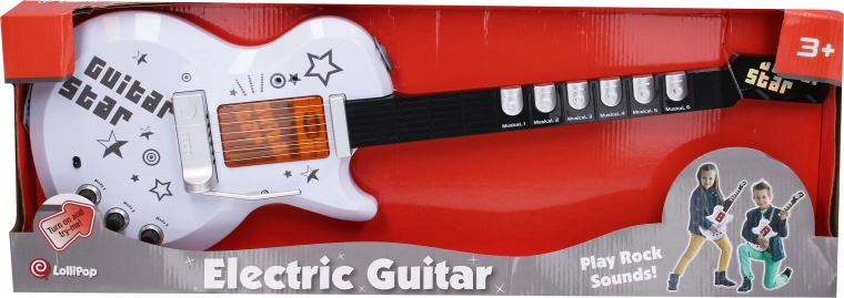 Elektrische gitaar met licht- en geluidseffecten, 70 cm
