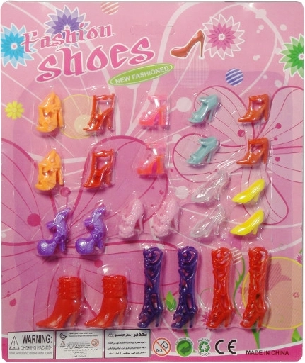 Set schoenen voor Barbie-poppen – 12 paar