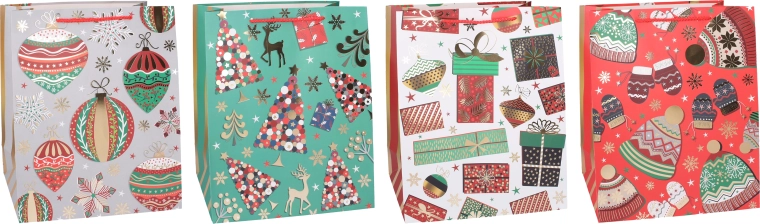Kerstcadeautas, middelgroot - 1 stuk