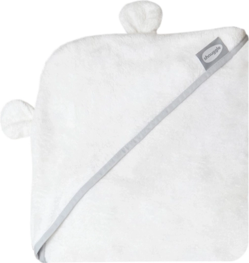 Shnuggle inwikkelhanddoek met capuchon white