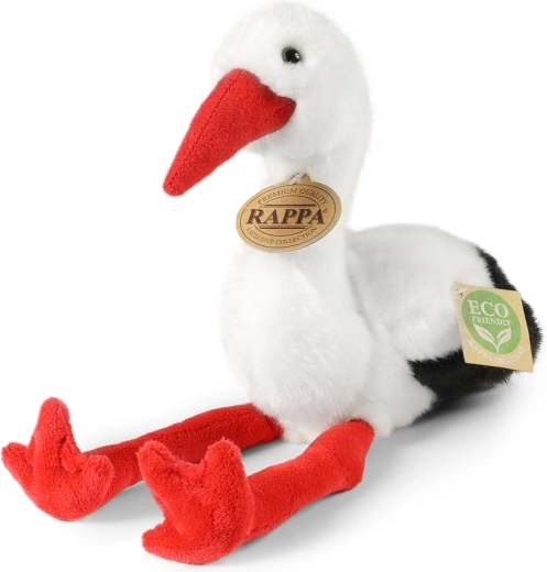 Pluchen ooievaar 20 cm milieuvriendelijk RAPPA