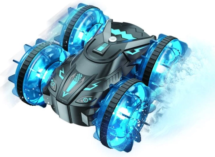 Drivero RC amfibische offroad – blauw op afstand bestuurbare auto voor water en terrein