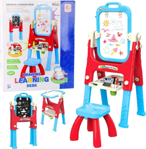Educatief Bord 5-in-1 met Stoeltje Multifunctionele Accessoires Blauw