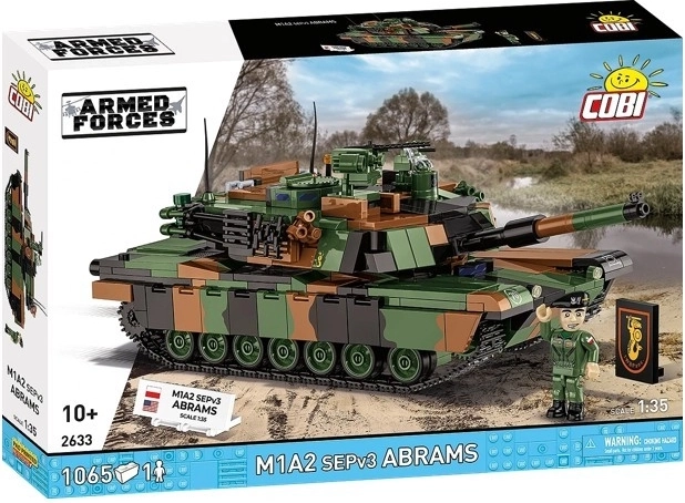 Bouwpakket tank M1A2 SEPv3 Abrams 1:35 (1069 onderdelen)