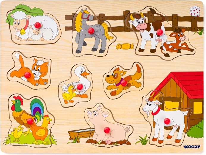 Knoppuzzel boerderijdieren