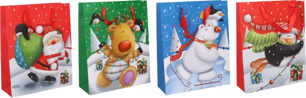 Cadeautas S kerst 17,5 × 23,5 × 8 cm