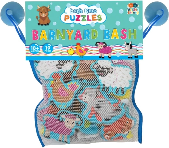 Buddy & Barney badstickers boerderij puzzel