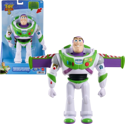 Mattel Disney Pixar Toy Story 5 figuur Buzz Lightyear met uitklapbare vleugels