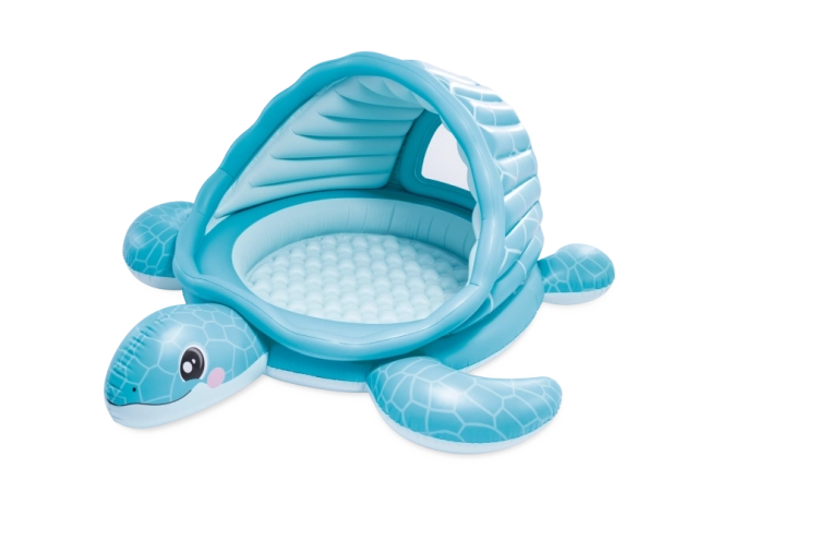 Opblaasbaar kinderbadje met overkapping Schildpaddenbaai
