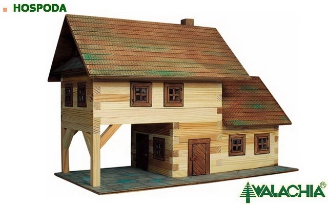 Houten lijmmodelbouw WALACHIA – herberg 1:32