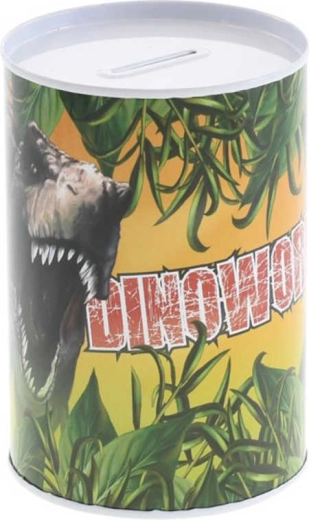 Metalen spaarpot dinosaurus 8 × 12 cm - 1 stuk