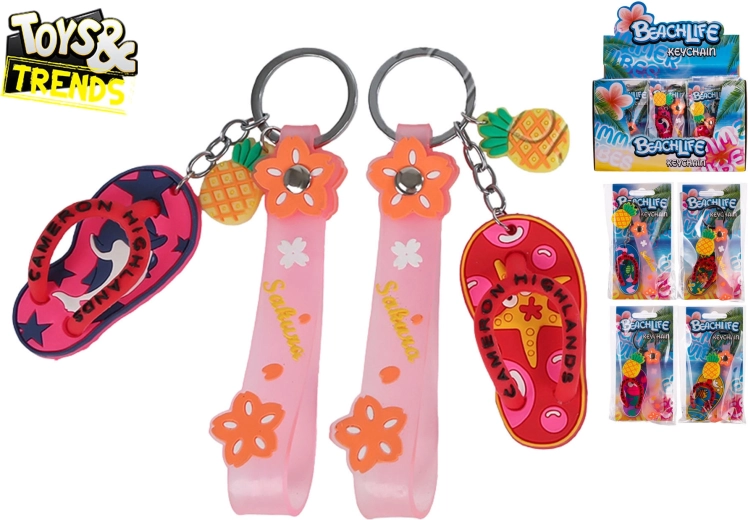 Sleutelhanger in de vorm van een teenslipper TOYS&TRENDS
