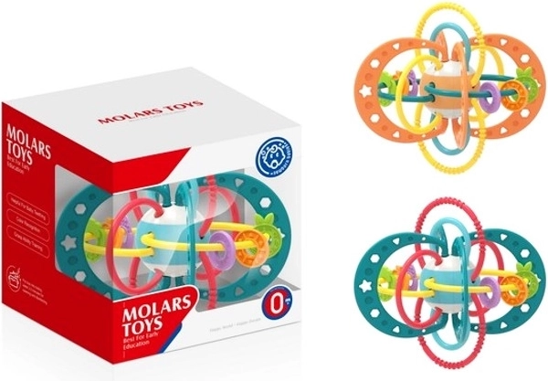 baby speeltje rammelaar en vlechtbal