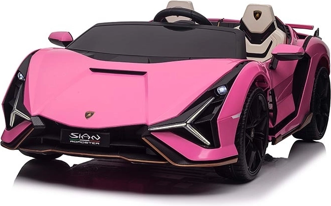 Elektrische kinderauto Qileshi Lamborghini Sián roze