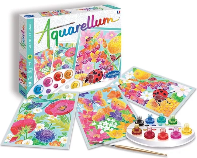 Sentosphere aquarelset bloemen