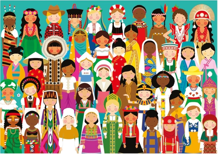 Educa puzzel Meisjes van de wereld 300 stukjes