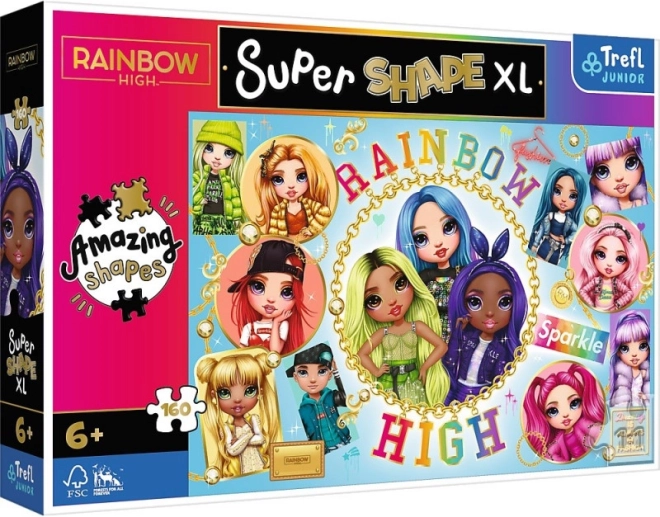 Puzzel XL Super Shape 160 stukjes – RAINBOW HIGH