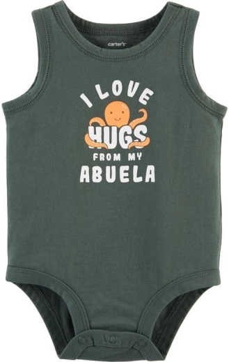 Carter’s babybody hemd groen, jongen, maat 56 (NB)