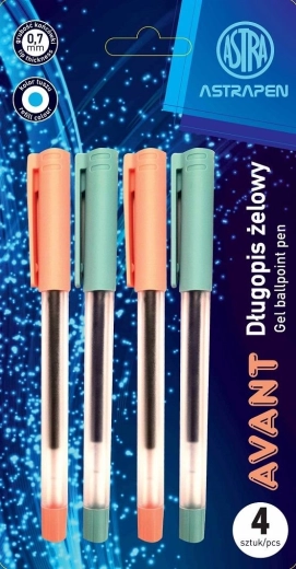 Gelpen ASTRA Avant 0,7 mm, set van 4 stuks