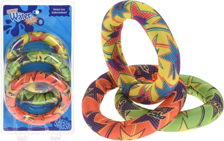Waterneopreen ringen 13 cm, set van 3 stuks