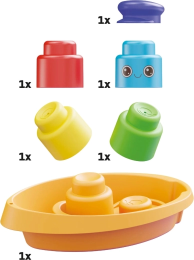 Momy Soft zachte blokken met bootje