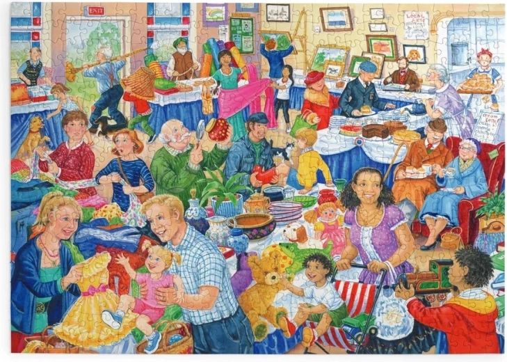 Puzzel Vlooienmarkt met 500 grote stukjes