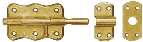 Grendel met ronde schuiver 70 × 50 mm