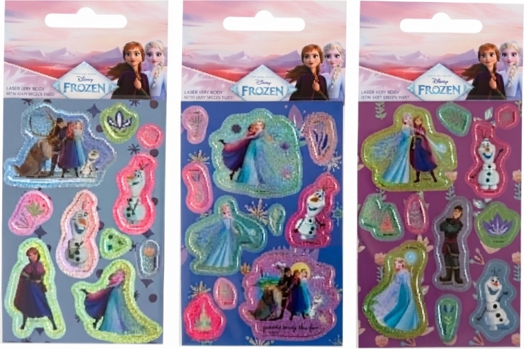 Set laserstickers Frozen – IJskoningrijk (3 vellen)