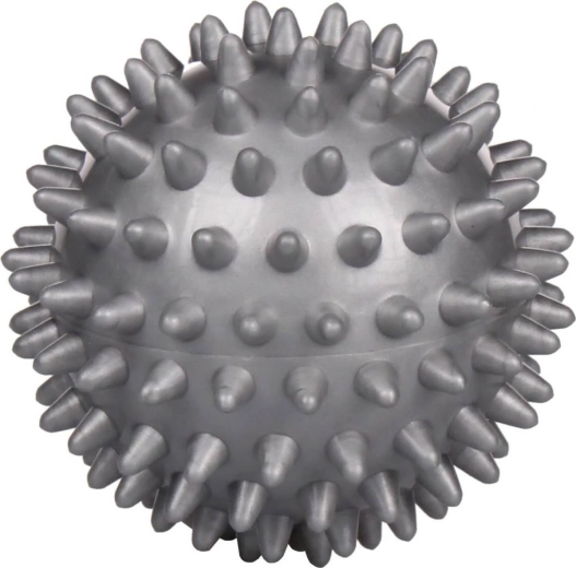 Merco massage- en revalidatiebal met nopjes, hard, grijs 7,5 cm - 1 stuk
