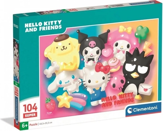 Clementoni puzzel Super Color Hello Kitty 104 stukjes