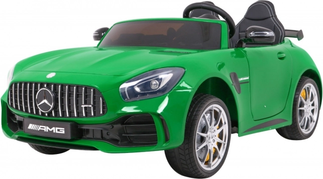 Elektrische kinderauto MERCEDES-BENZ GT R 4x4, gelakt groen