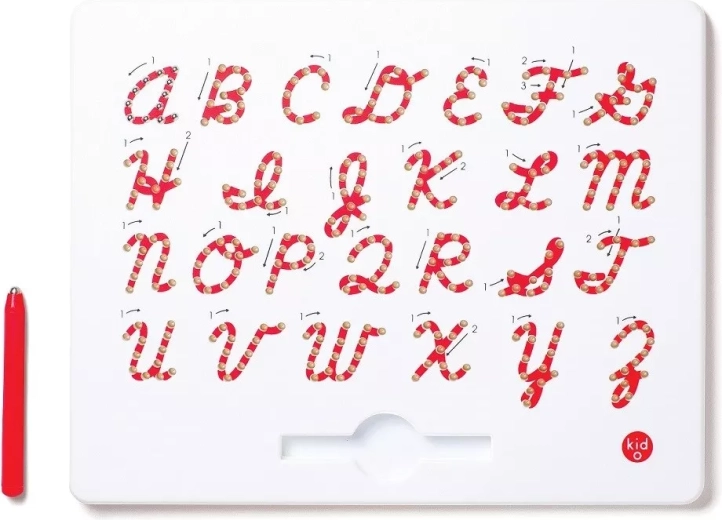Kid O magnetisch bord voor het oefenen van hoofdletters in schrijfschrift
