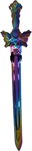 Fantasy kinderzwaard met regenboogeffect 58 cm - 1 stuk