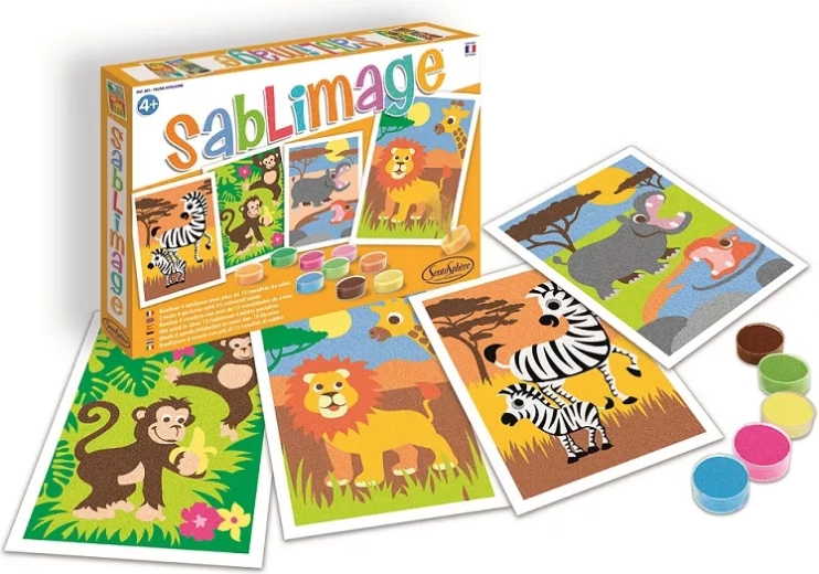 SentoSphere Sablimage mini zandafbeeldingen – Afrikaanse dieren