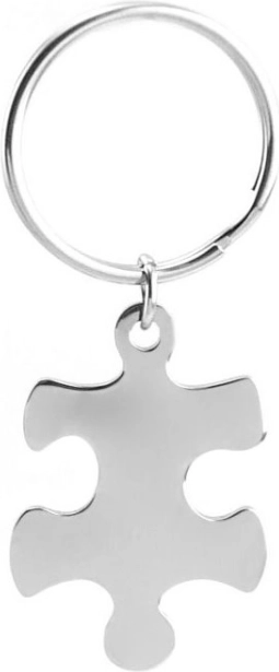 Stalen sleutelhanger Puzzle Links