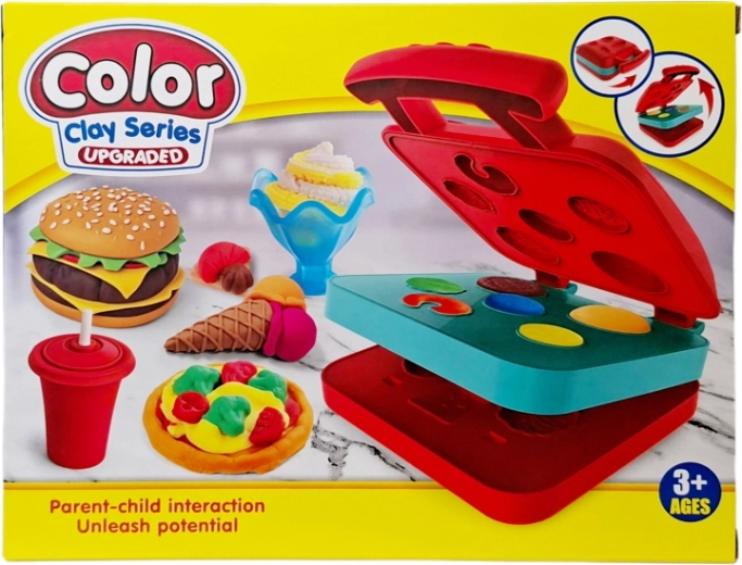Boetseerklei voor het maken van fastfood-snacks - 1 stuk