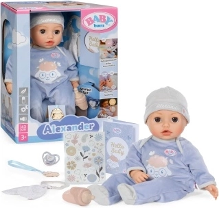 Interactieve pop BABY born Alexander 43 cm