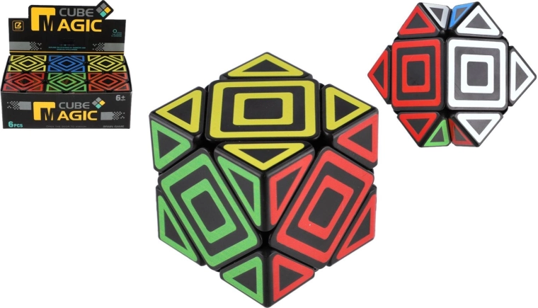 Kunststof logische puzzel kubus 5,5 cm