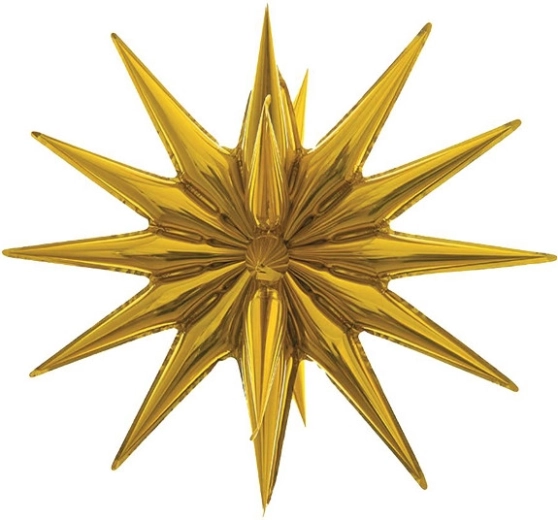 Folioballon Ster 3D goud 50 cm