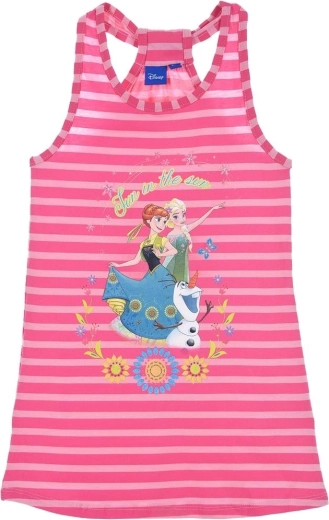 Disney Frozen-jurk framboosroze met streep