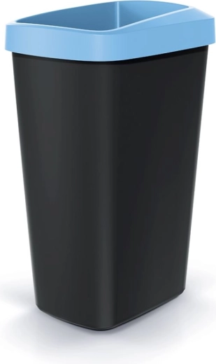 Afvalbak 45 l met lichtblauwe rand COMPACTA Q
