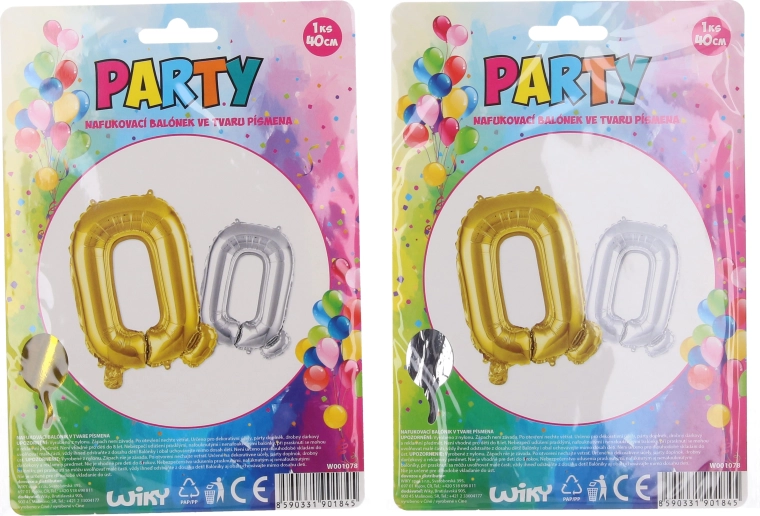 Opblaasbare ballon in de vorm van de letter Q