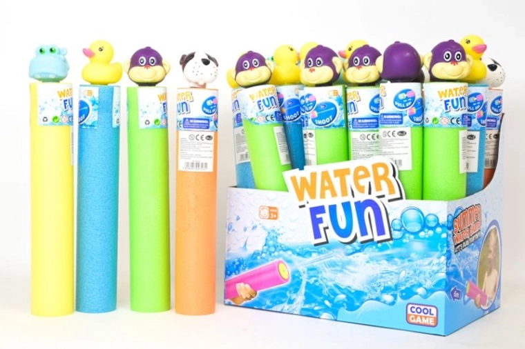 Schuimwaterpomp met dieren 26 cm (24 stuks)