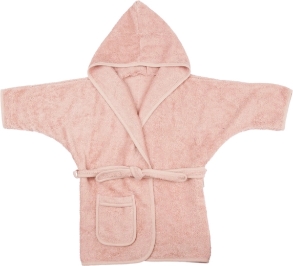 Timboo kinderbamboebadjas misty rose (2–4 jaar)